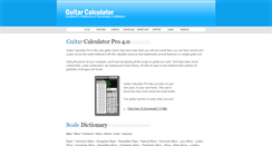 Desktop Screenshot of guitarcalculator.com