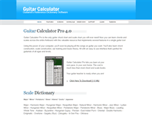 Tablet Screenshot of guitarcalculator.com